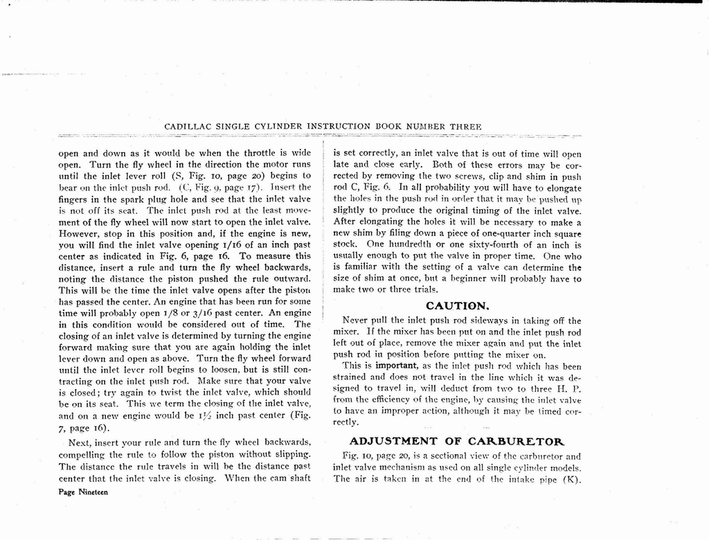 1903 Cadillac Owners Manual Page 4